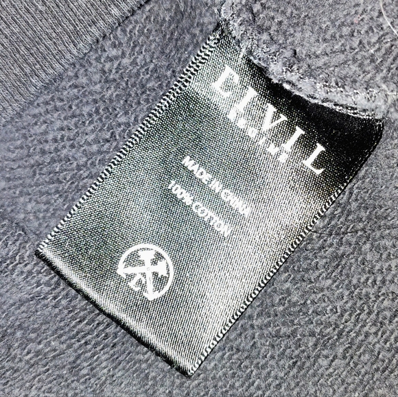 Darc Sport Men's Wolves Vintage Cursive The Drop 6 Hoodie Black XL - Picture 6 of 7